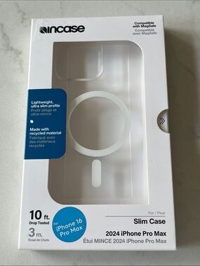 Incase Clear Slim Case for iPhone 16 Pro Max